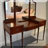 F33. Paine Furniture vintage vanity. 61”h x 50”w x 19”d 